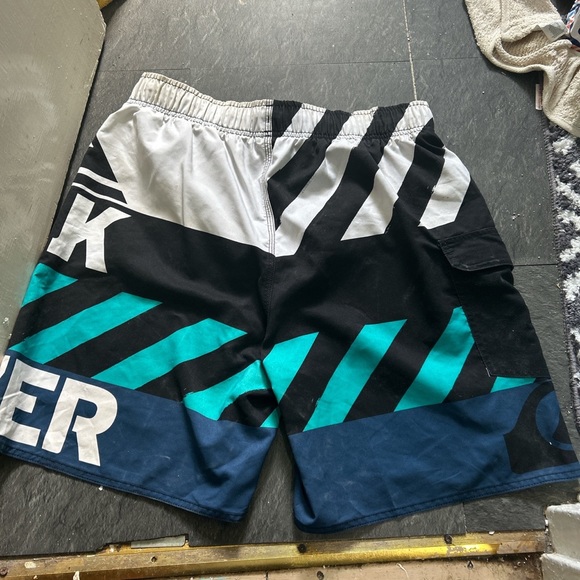 y2k early 2000’s Quiksilver Quicksilver swimming surf beach Board shorts - Picture 2 of 6